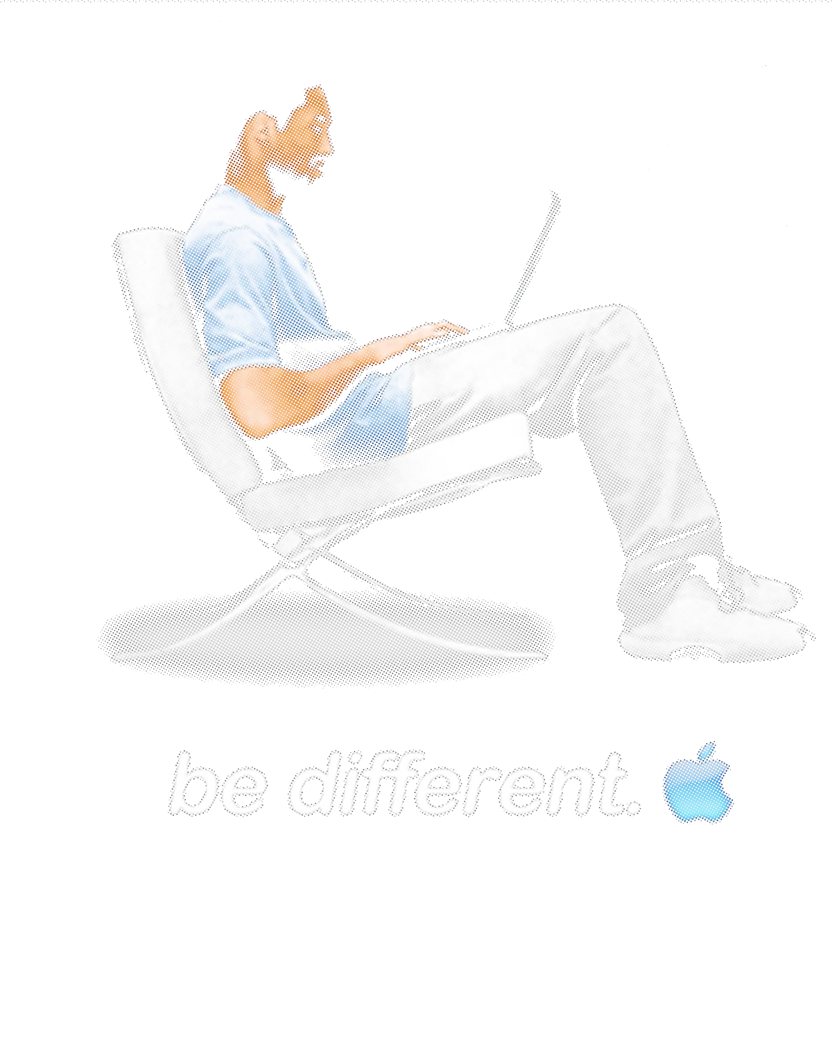 Halftone DTF transfer design