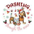 Christmas DTF transfer design
