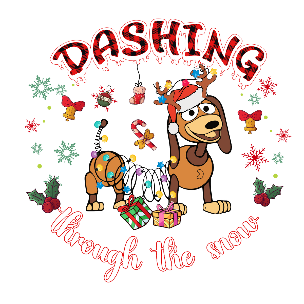 Christmas DTF transfer design