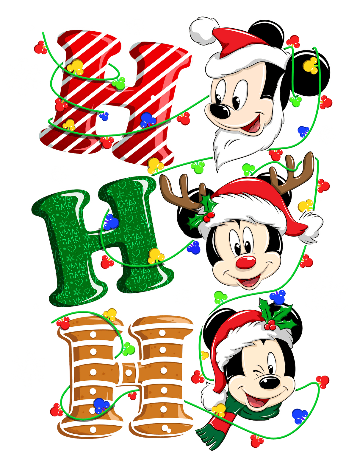 Christmas DTF transfer design