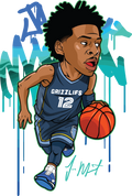Basketball DTF transfer design