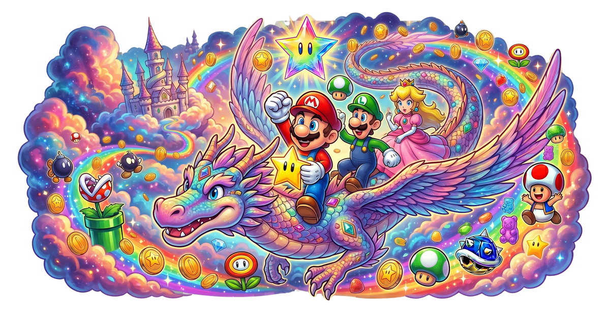 Mario UV printed glass tumbler wrap design