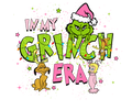 Grinch Christmas DTF transfer design
