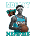Basketball DTF transfer design