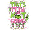 Grinch Christmas DTF transfer design