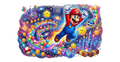 Mario UV printed glass tumbler wrap design