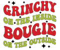Grinch Christmas DTF transfer design