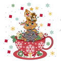 Christmas DTF transfer design