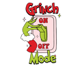 Grinch Christmas DTF transfer design