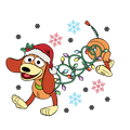 Christmas DTF transfer design