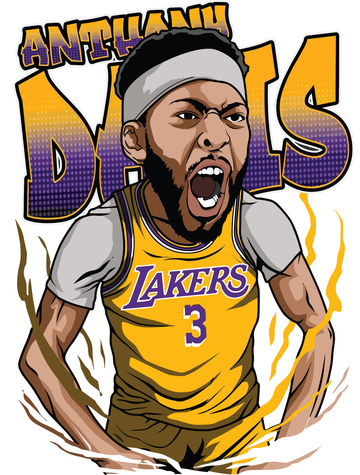 Basketball DTF transfer design