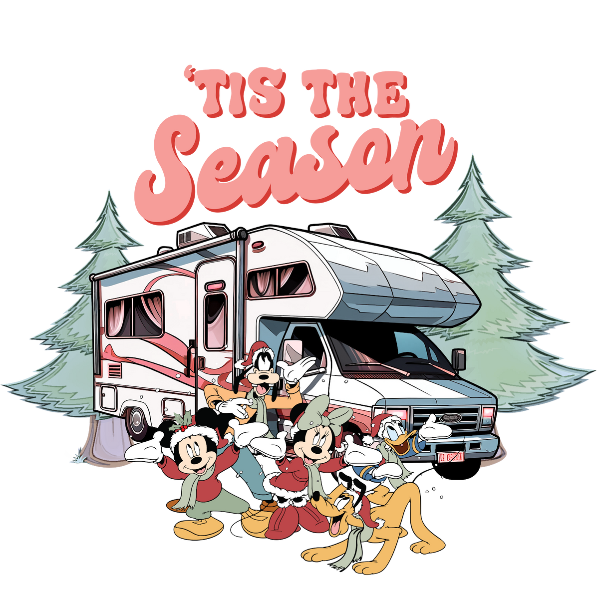 Christmas DTF transfer design
