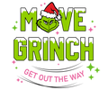 Grinch Christmas DTF transfer design