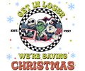 Grinch Christmas DTF transfer design