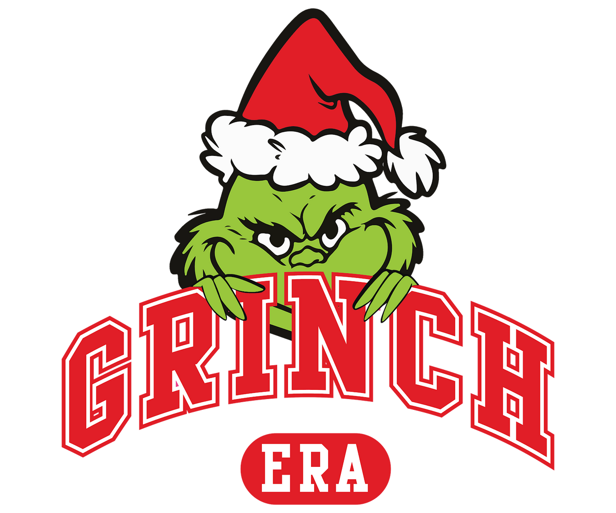 Grinch Christmas DTF transfer design