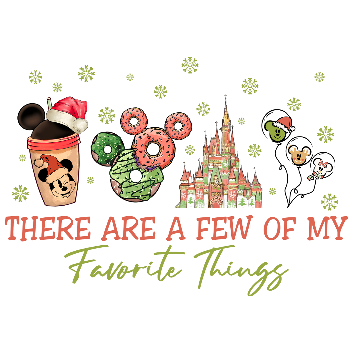 Christmas DTF transfer design