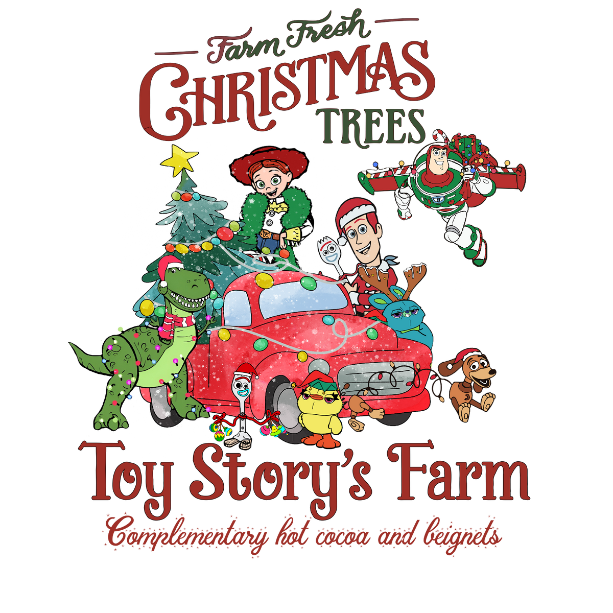 Christmas DTF transfer design