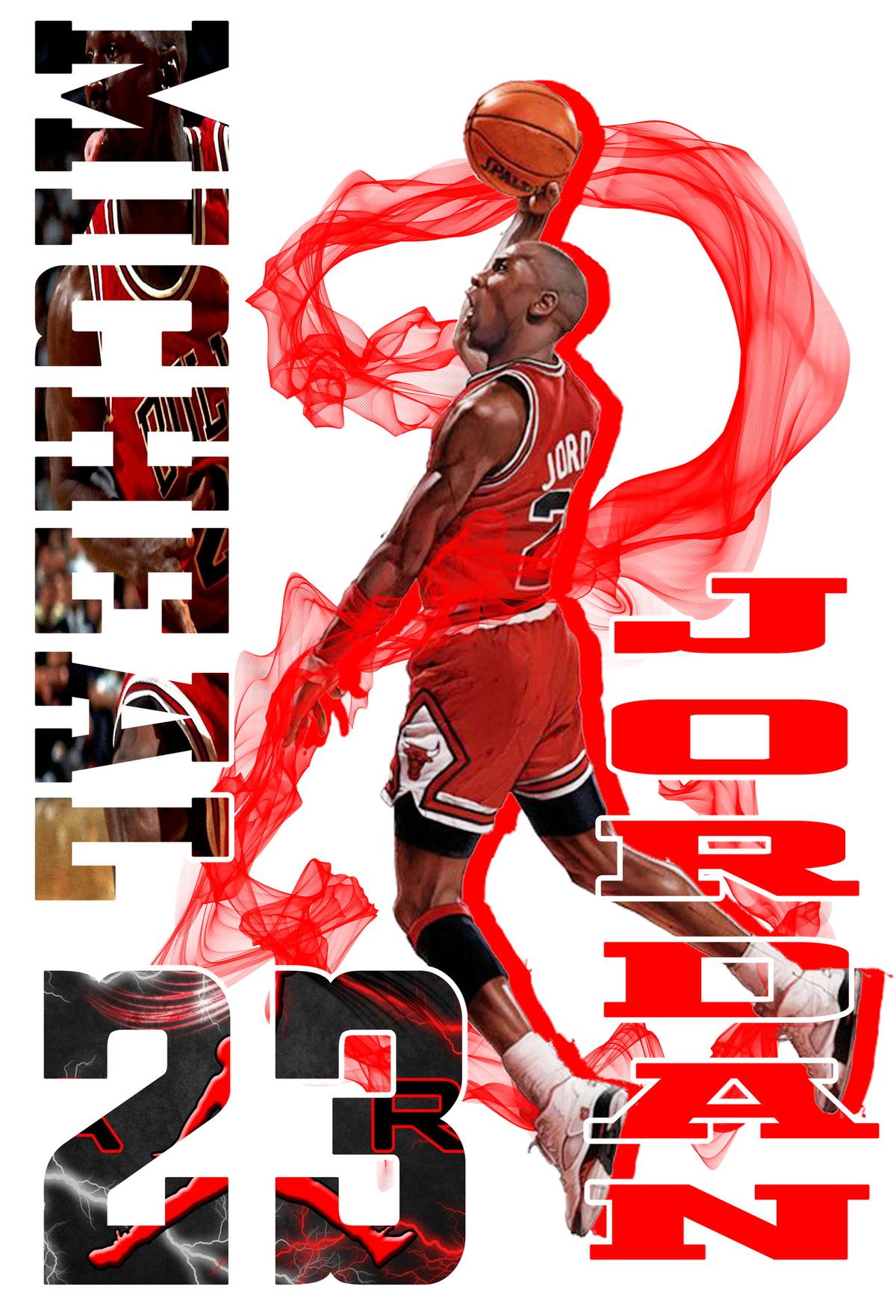 Basketball DTF transfer design
