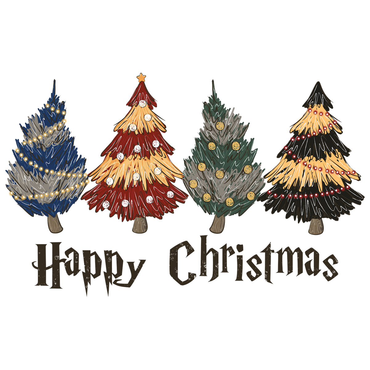 Christmas DTF transfer design