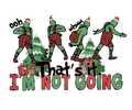 Grinch Christmas DTF transfer design