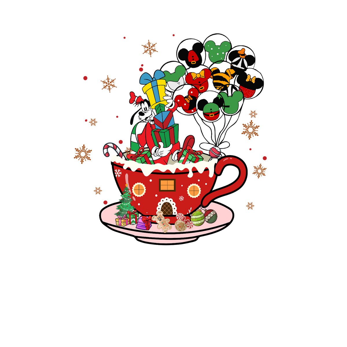 Christmas DTF transfer design