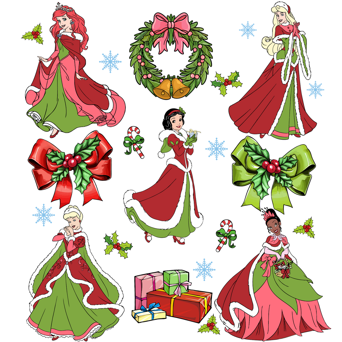 Christmas DTF transfer design