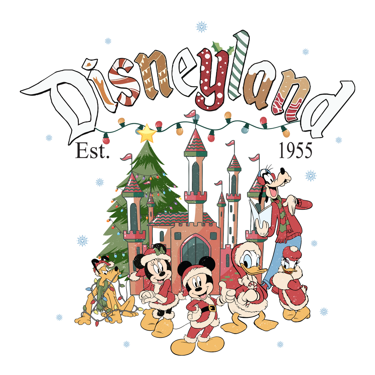 Christmas DTF transfer design