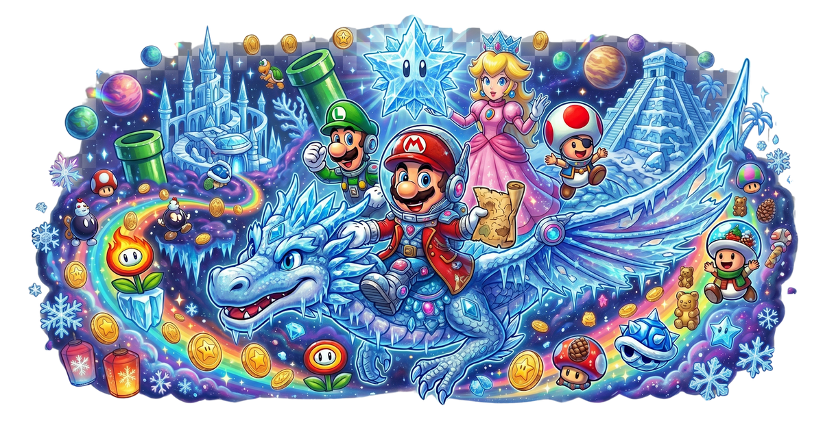 Mario UV printed glass tumbler wrap design