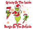 Grinch Christmas DTF transfer design