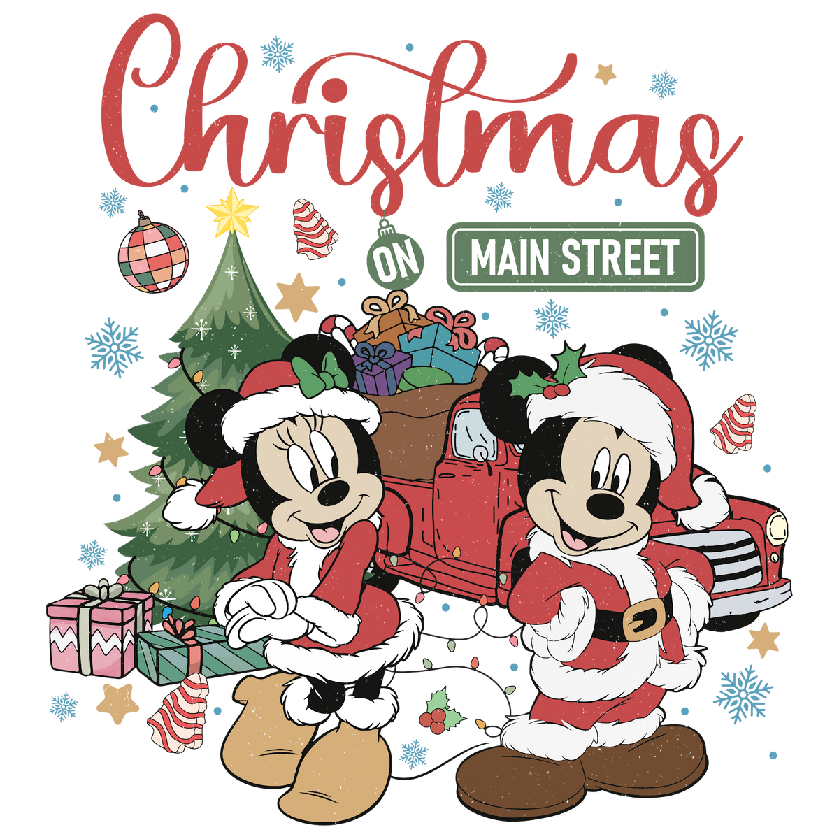 Christmas DTF transfer design
