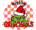 Grinch Christmas DTF transfer design