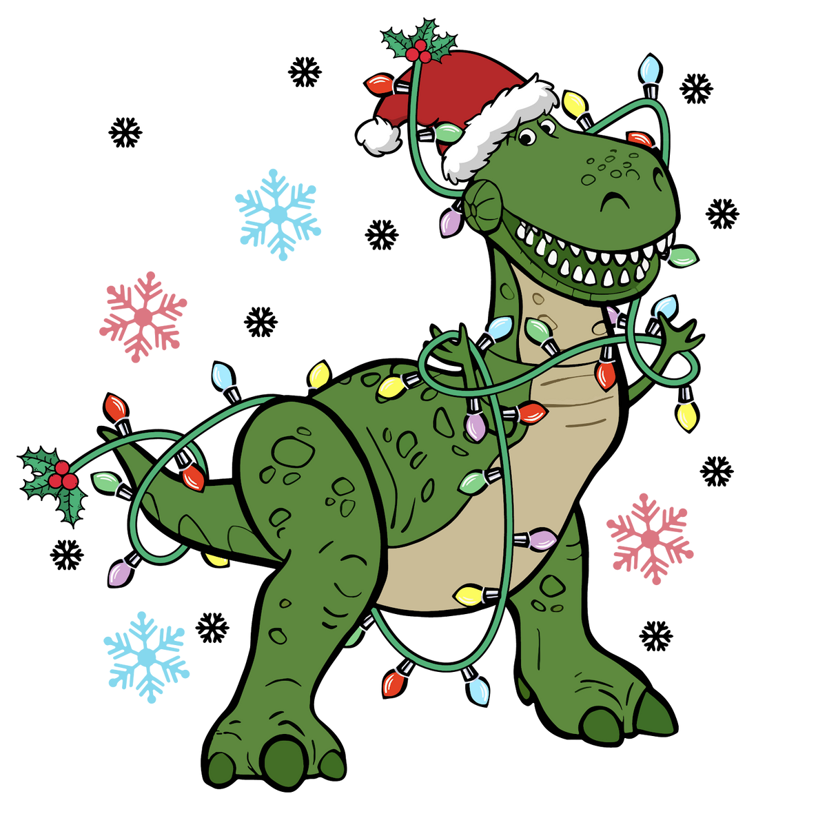 Christmas DTF transfer design