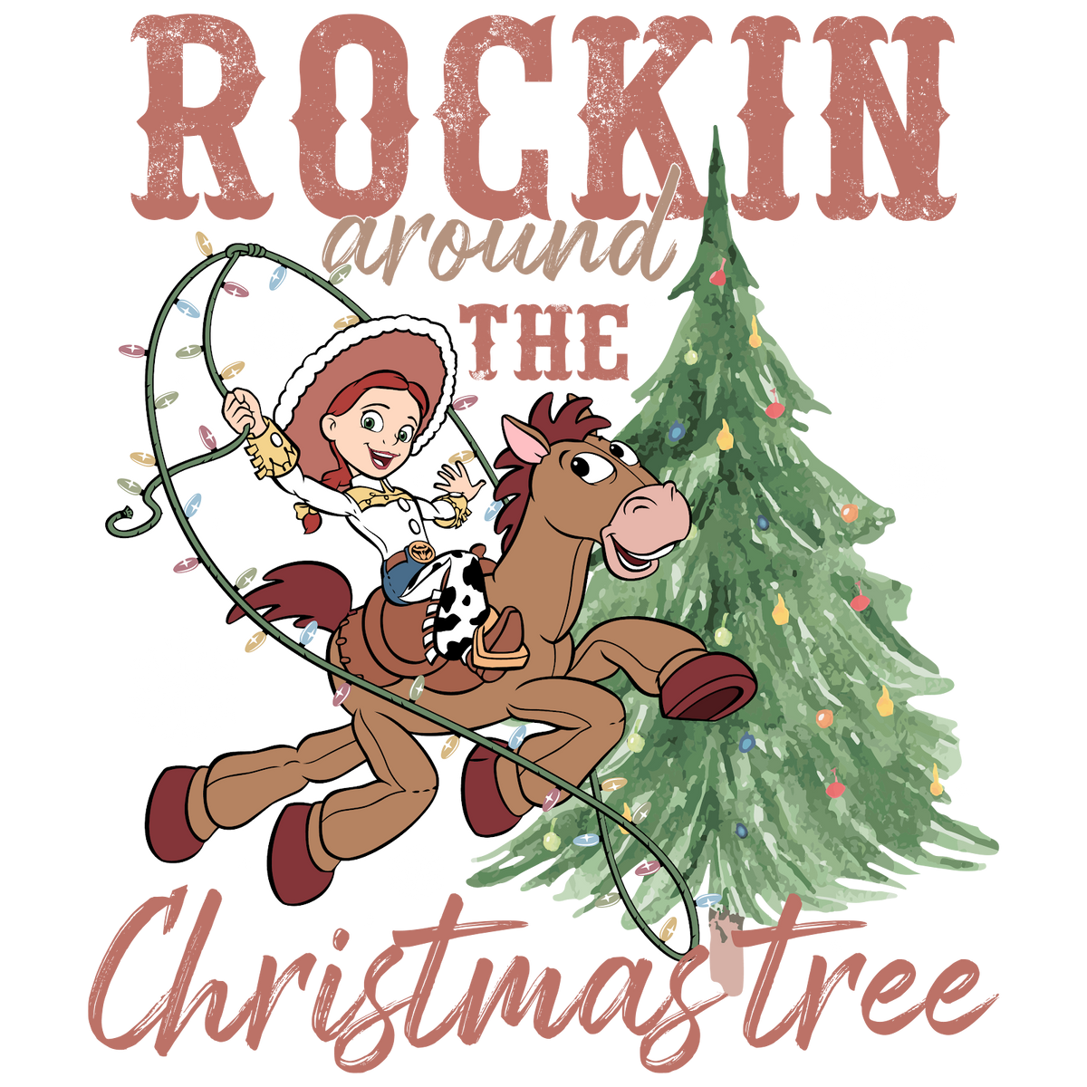 Christmas DTF transfer design