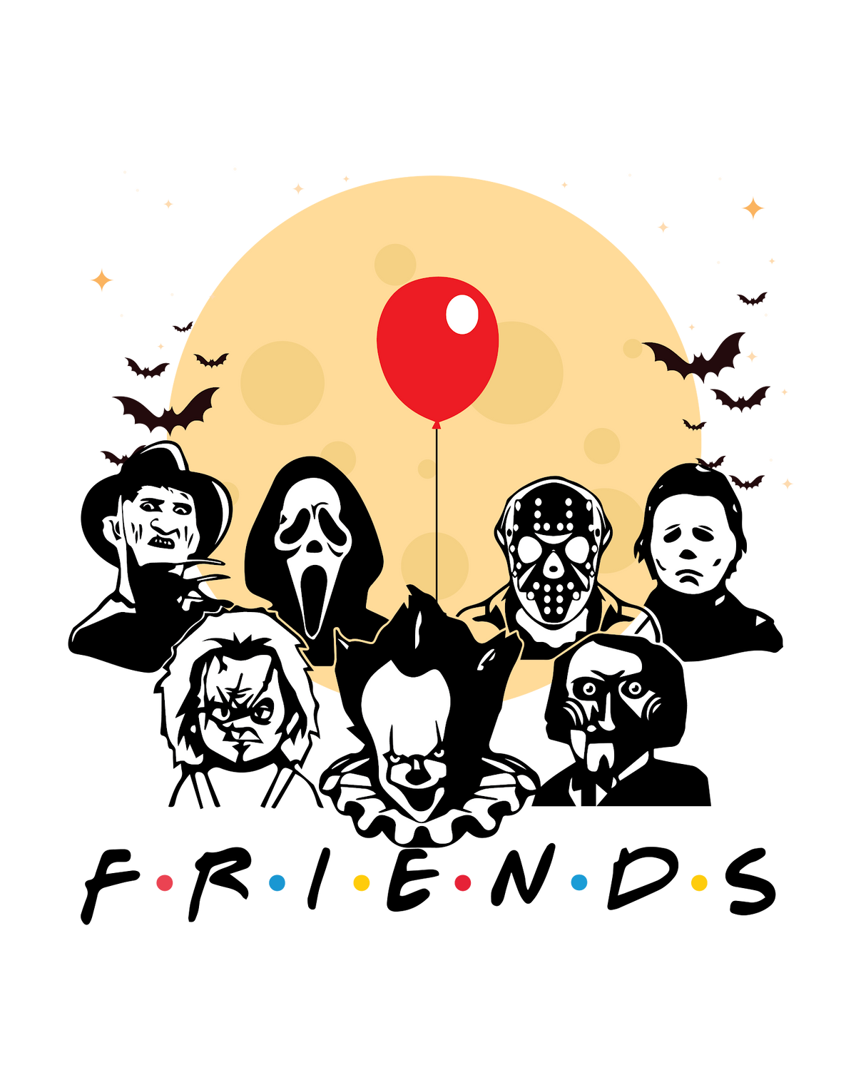 Halloween DTF transfer design