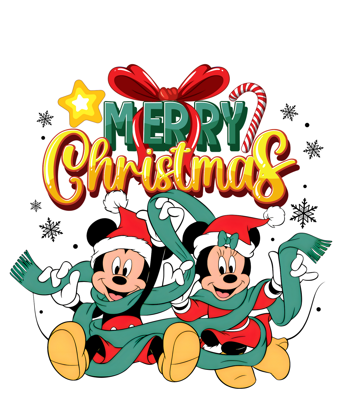 Christmas DTF transfer design
