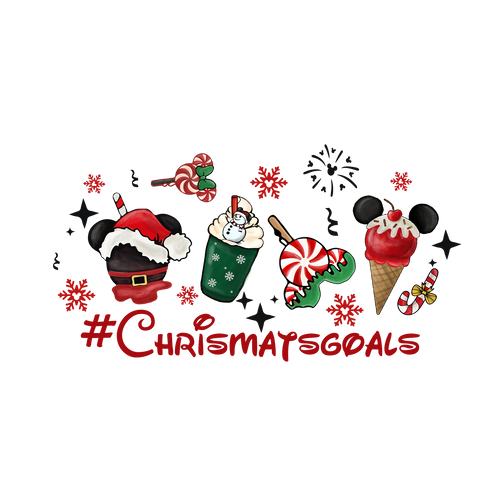 Christmas DTF transfer design