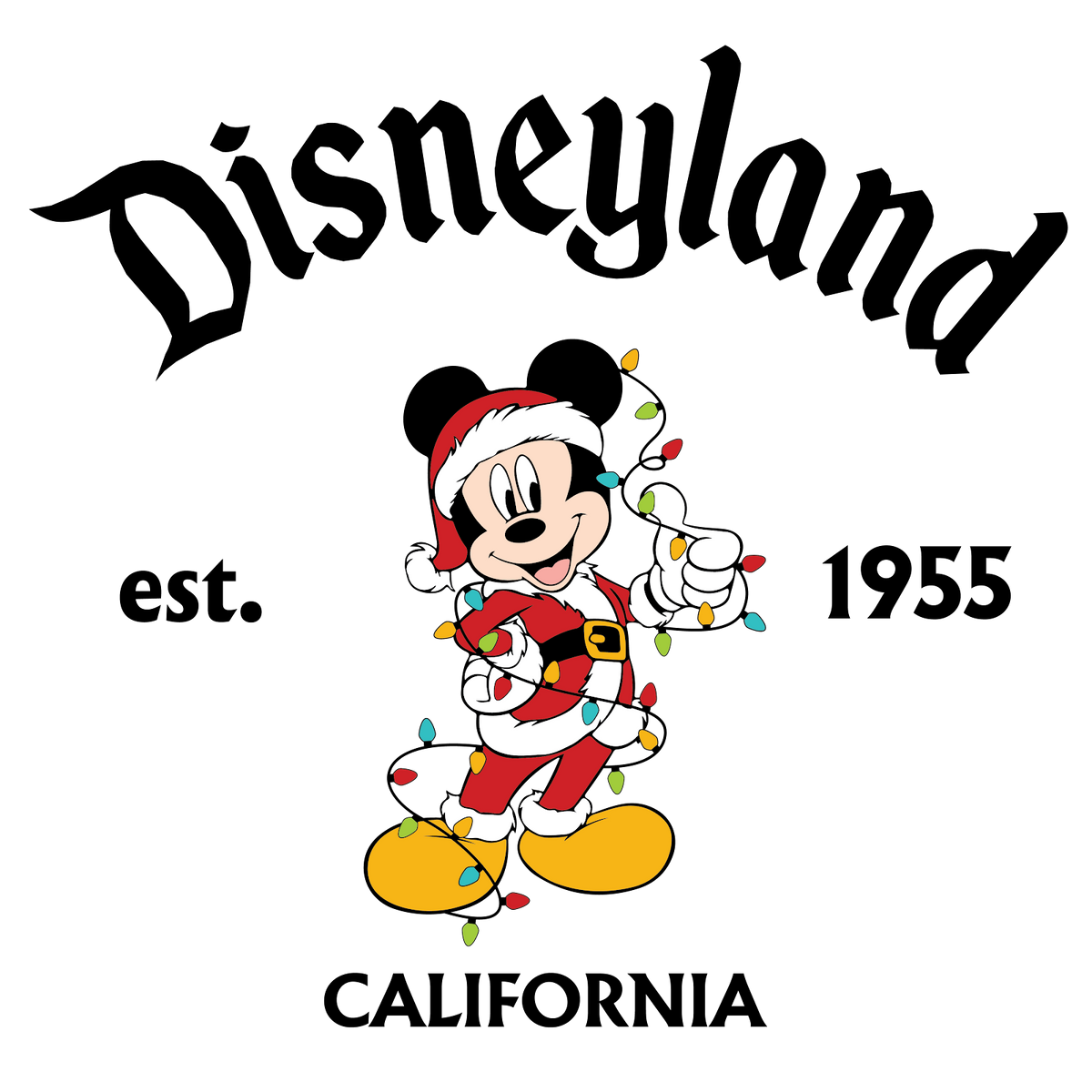 Christmas DTF transfer design