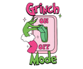 Grinch Christmas DTF transfer design