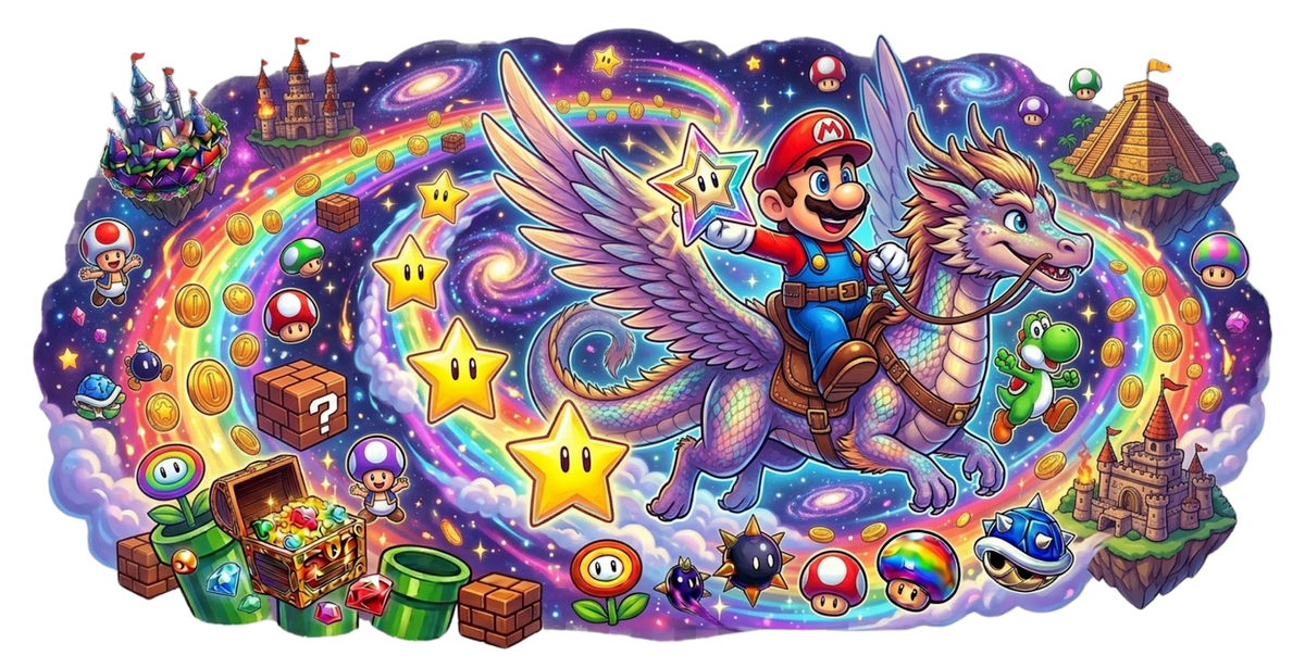 Mario UV printed glass tumbler wrap design