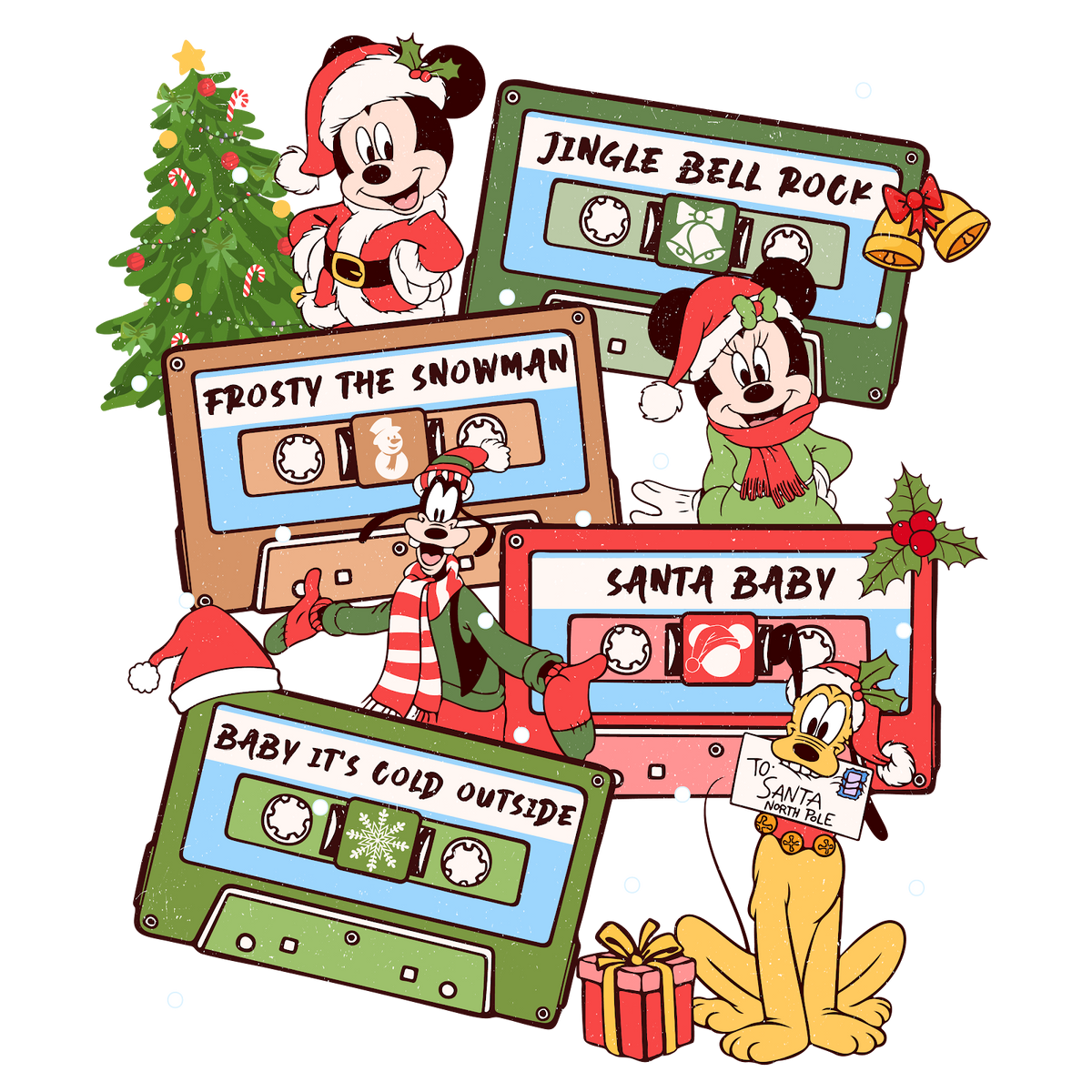 Christmas DTF transfer design