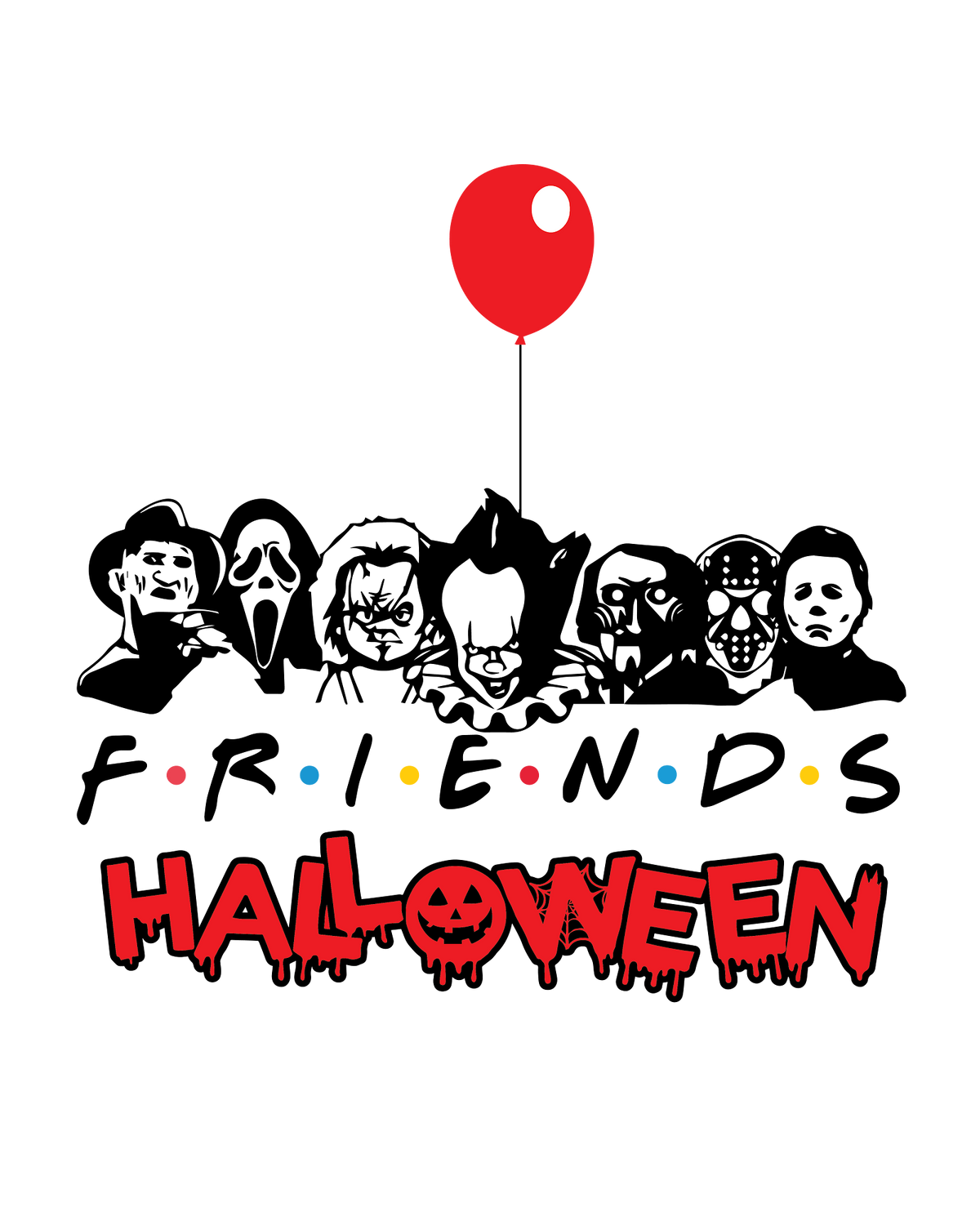 Halloween DTF transfer design