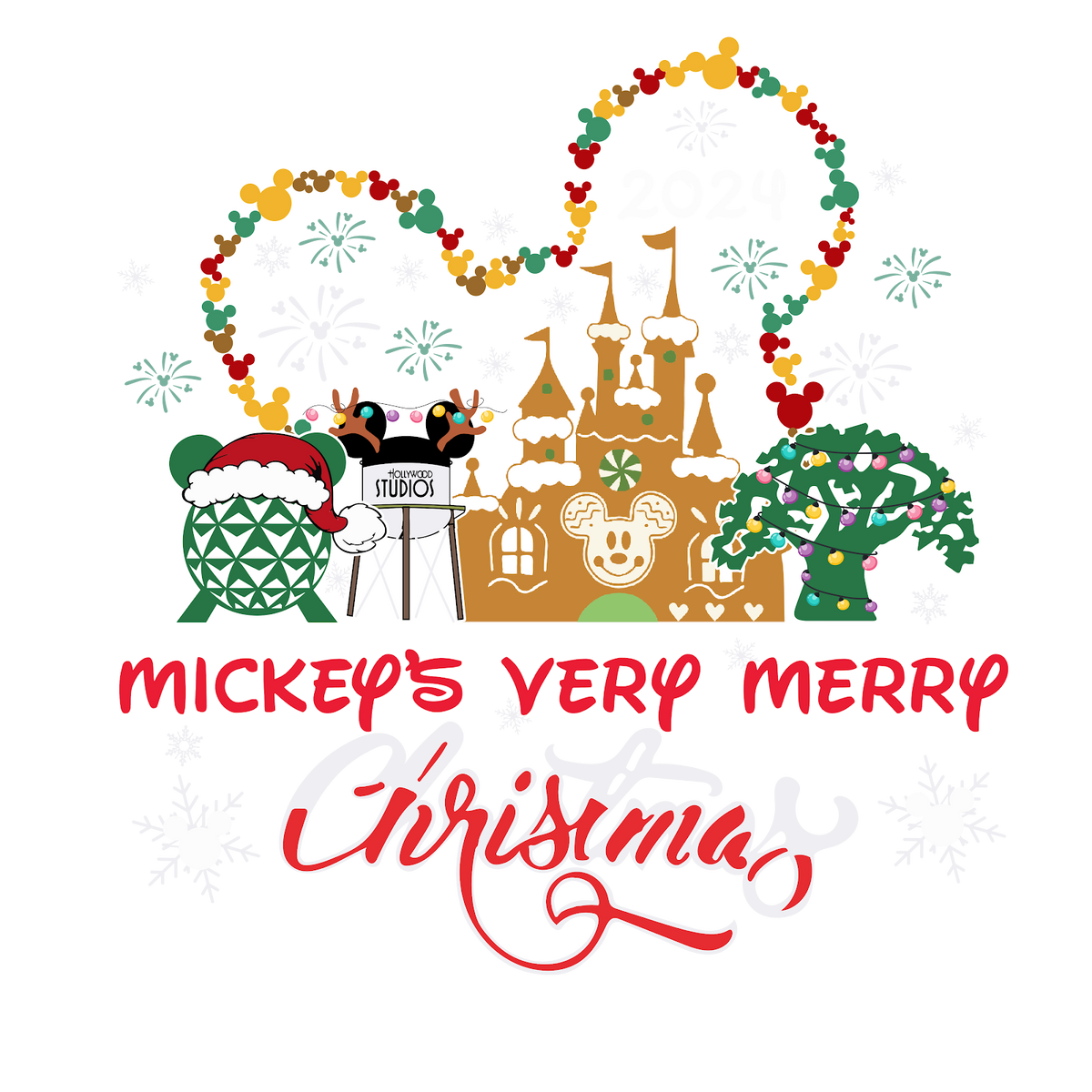 Christmas DTF transfer design