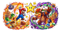 Mario UV printed glass tumbler wrap design