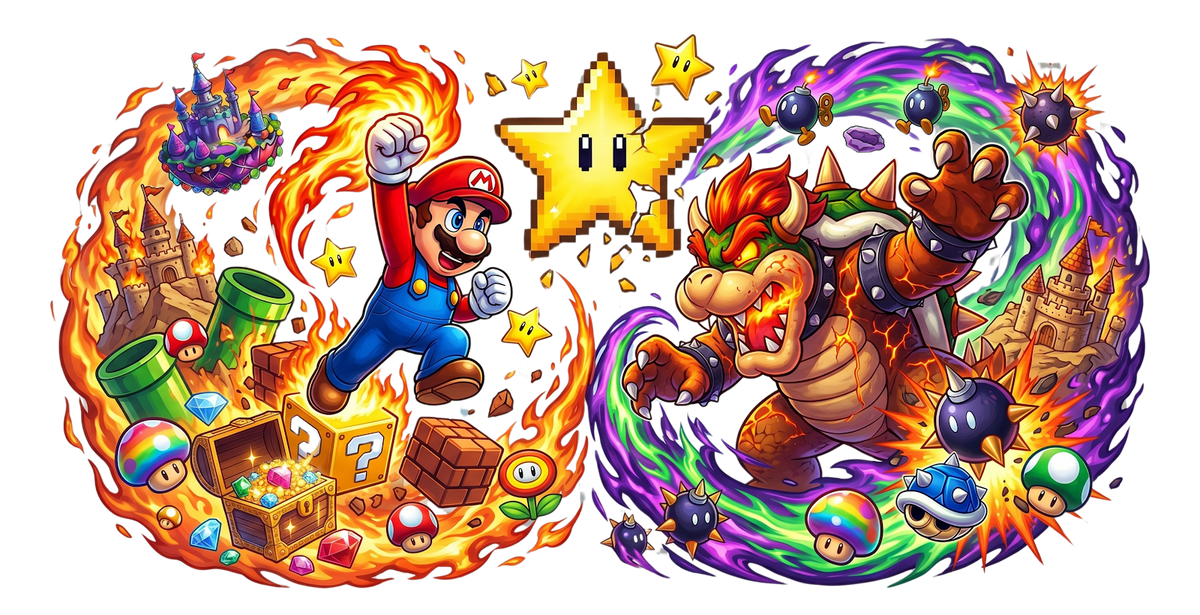 Mario UV printed glass tumbler wrap design
