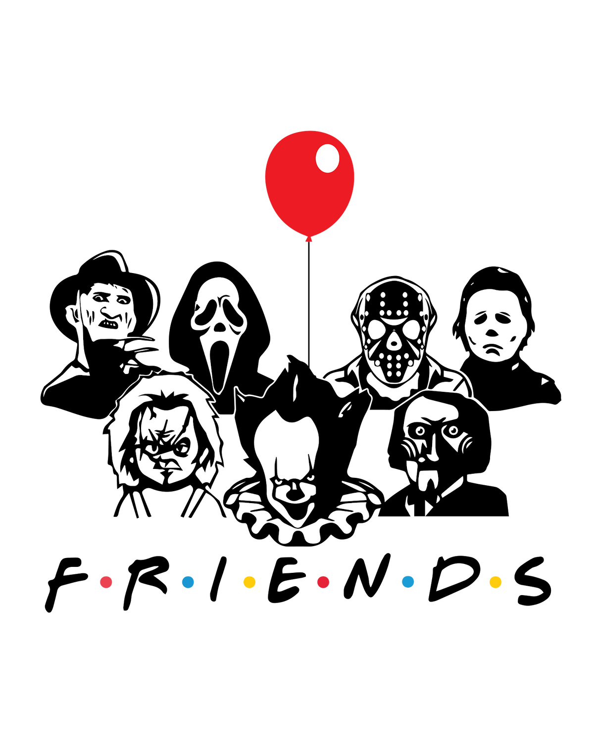 Halloween DTF transfer design