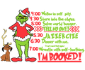 Grinch Christmas DTF transfer design