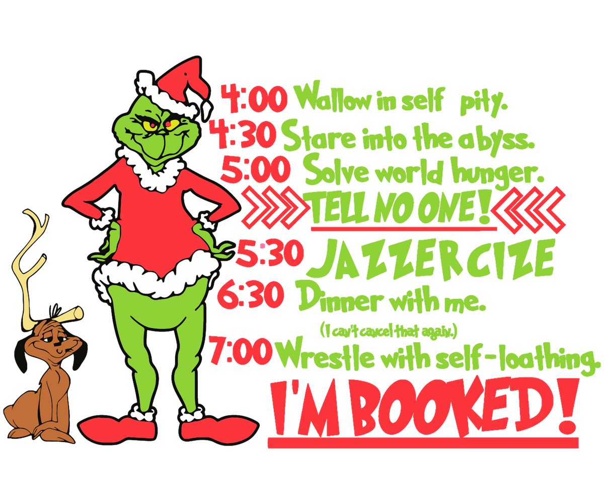 Grinch Christmas DTF transfer design