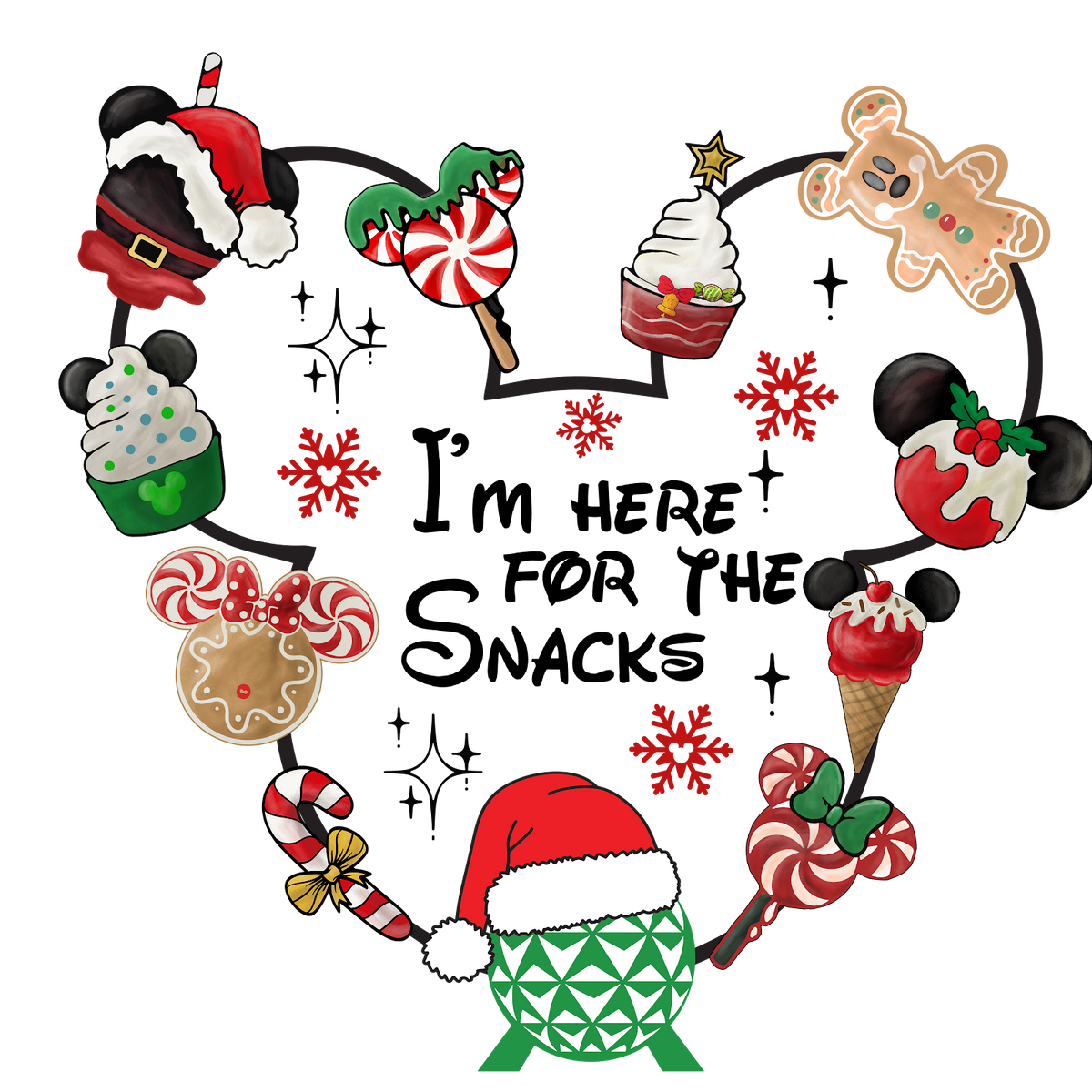 Christmas DTF transfer design