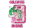 Grinch Christmas DTF transfer design