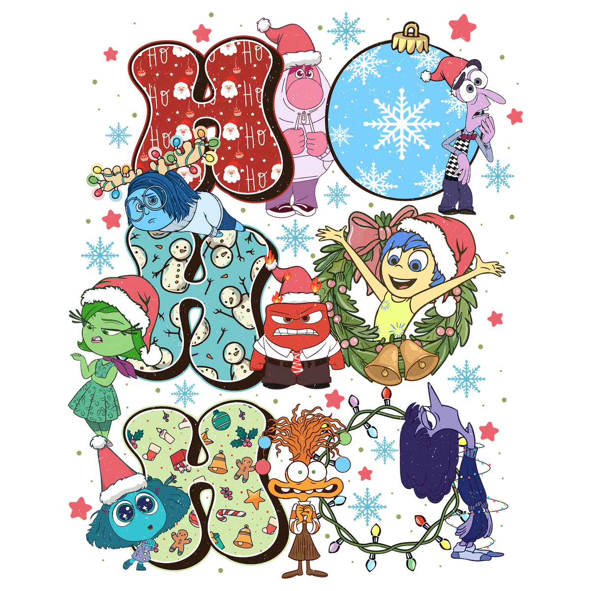 Christmas DTF transfer design